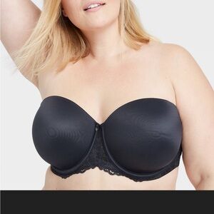 NWT black Audrn strapless bra